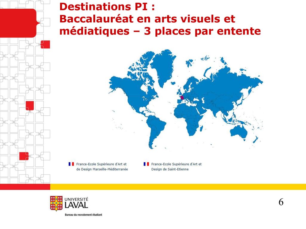 Destinations PI : Baccalauréat en arts visuels et médiatiques – 3 places par entente