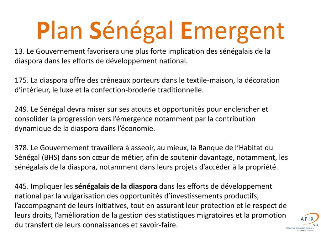 Plan Sénégal Emergent