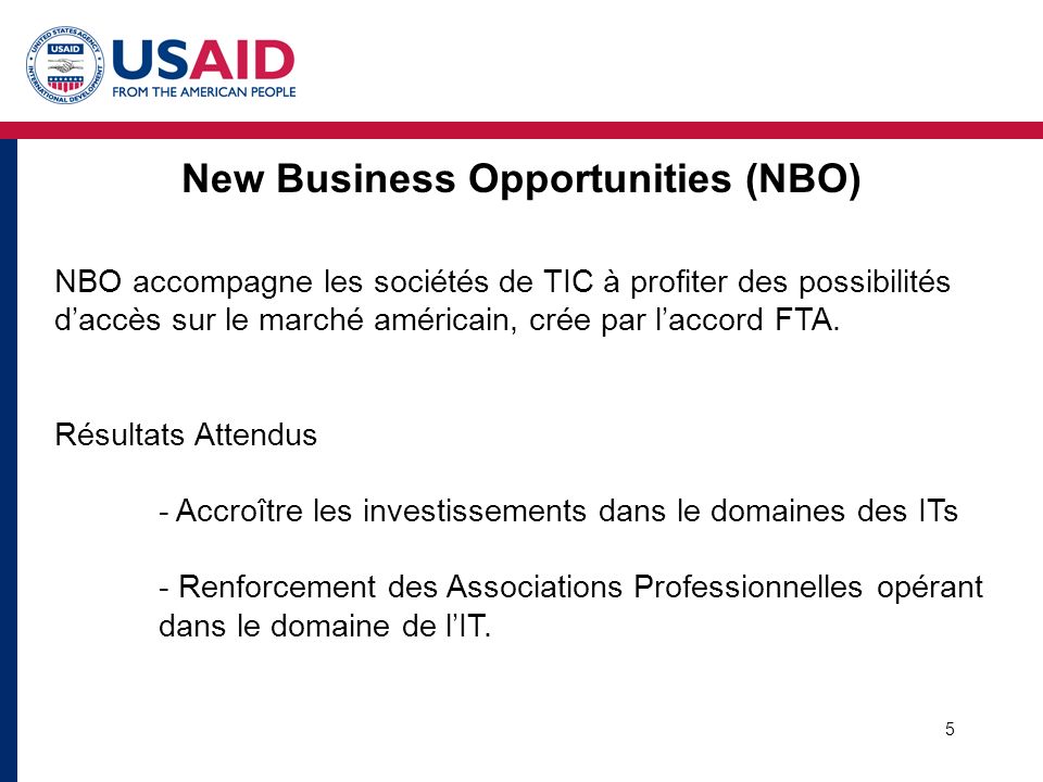 New Business Opportunities (NBO)
