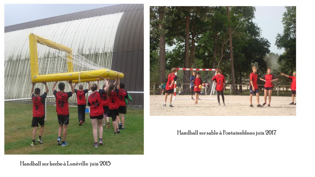 Handball sur sable à Fontainebleau juin 2017