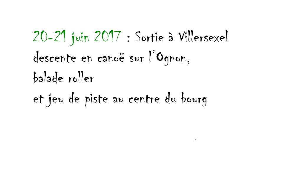 20-21 juin 2017 : Sortie à Villersexel descente en canoë sur l’Ognon,