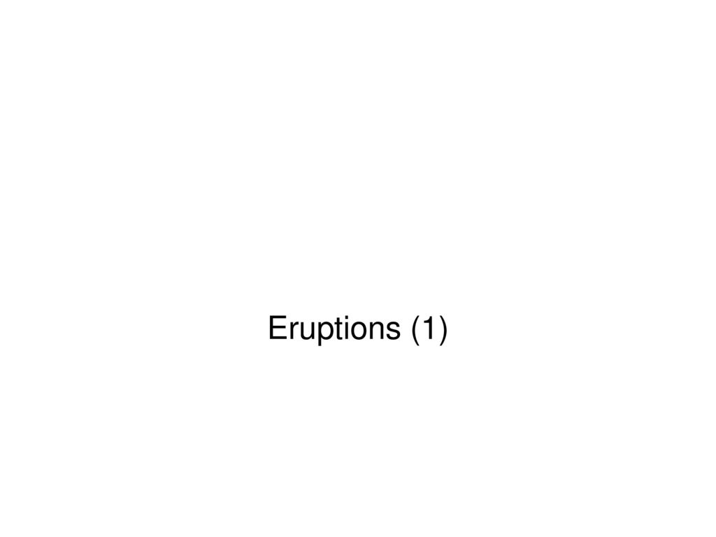 Eruptions (1)