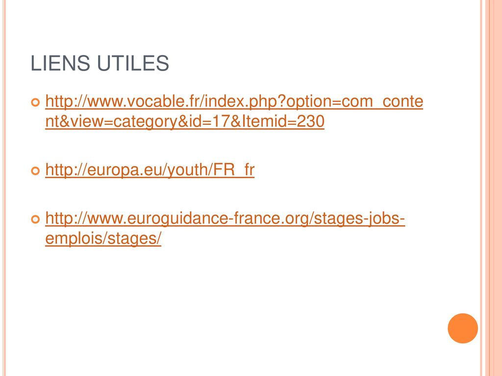 LIENS UTILES   option=com_conte nt&view=category&id=17&Itemid=