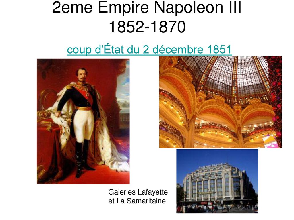 2eme Empire Napoleon III coup d État du 2 décembre 1851