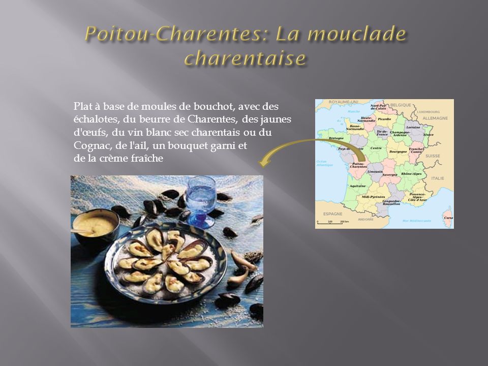 Poitou-Charentes: La mouclade charentaise