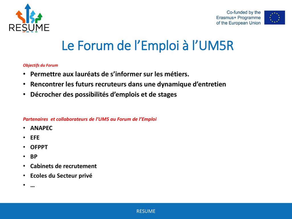 Le Forum de l’Emploi à l’UM5R