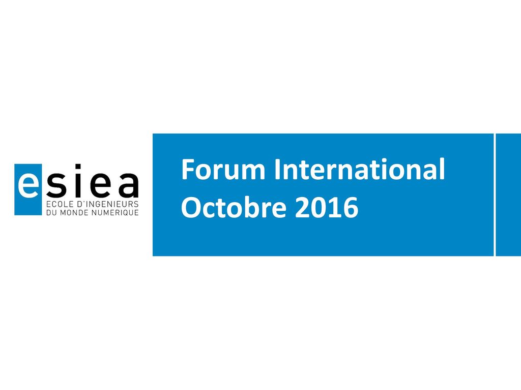 Forum International Octobre 2016