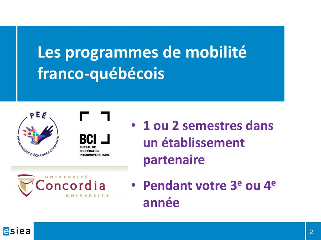 Les programmes de mobilité franco-québécois