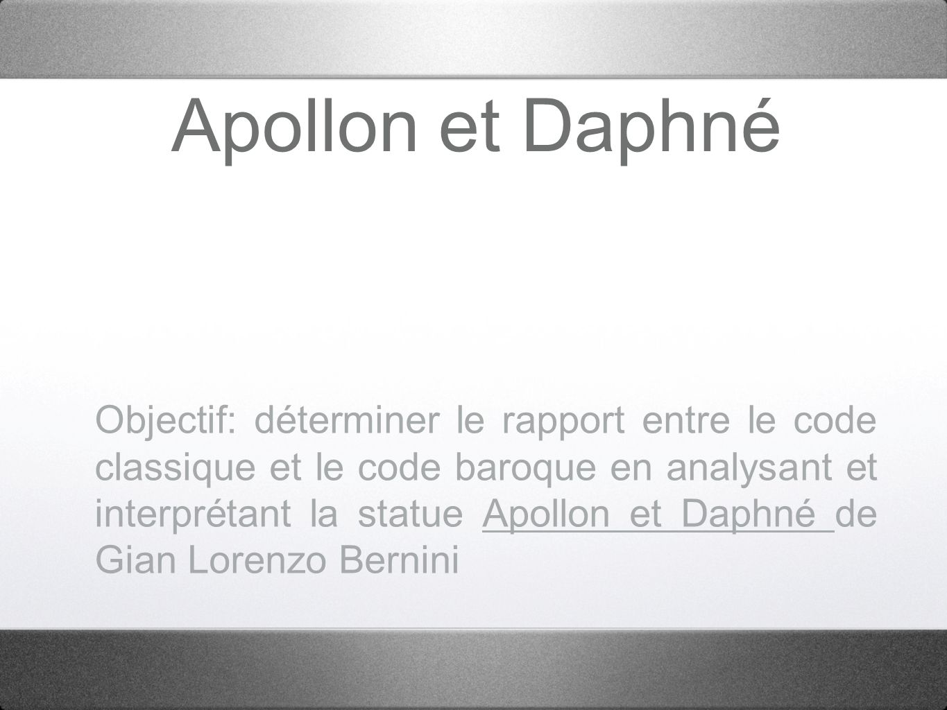 Apollon et Daphné