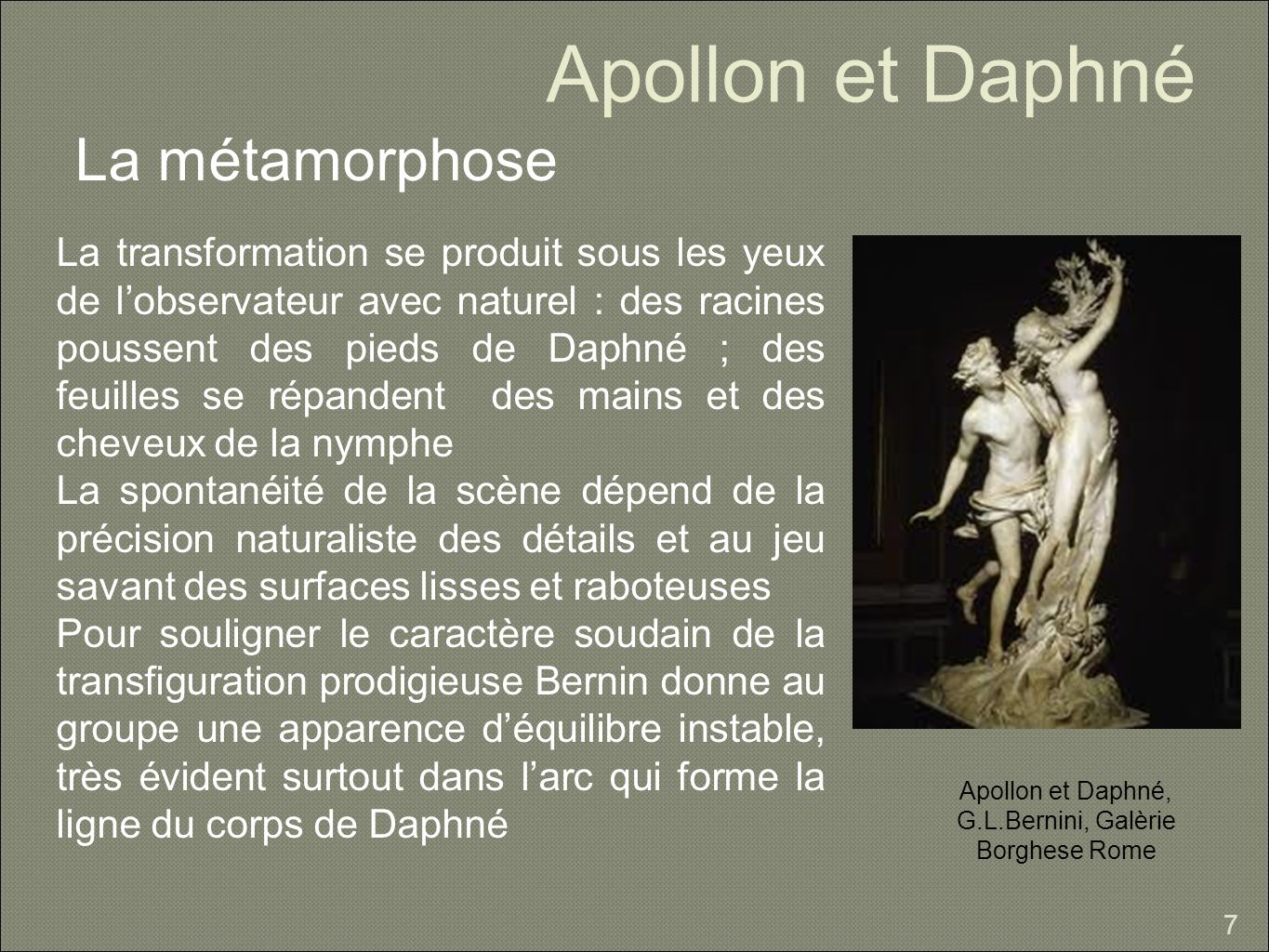 Apollon et Daphné, G.L.Bernini, Galèrie Borghese Rome