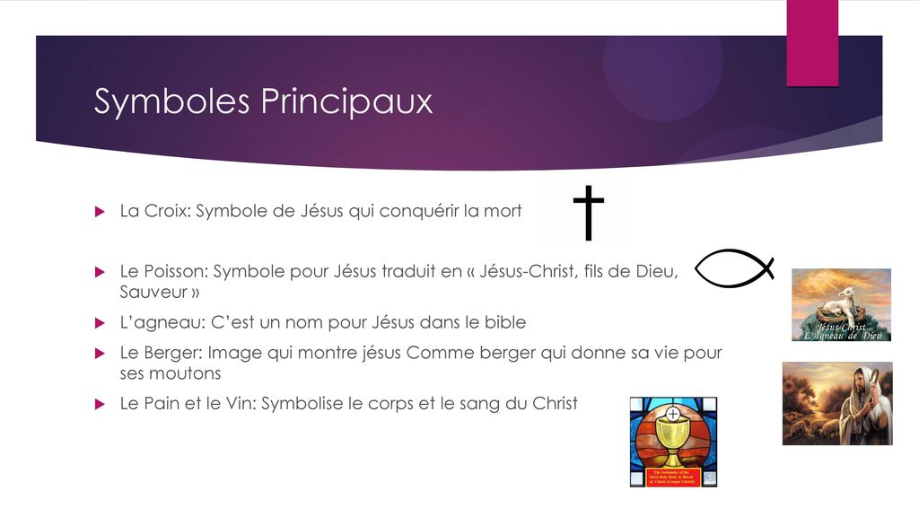 Symboles Principaux La Croix: Symbole de Jésus qui conquérir la mort