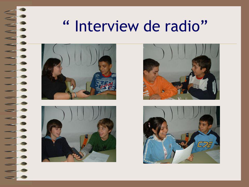 Interview de radio