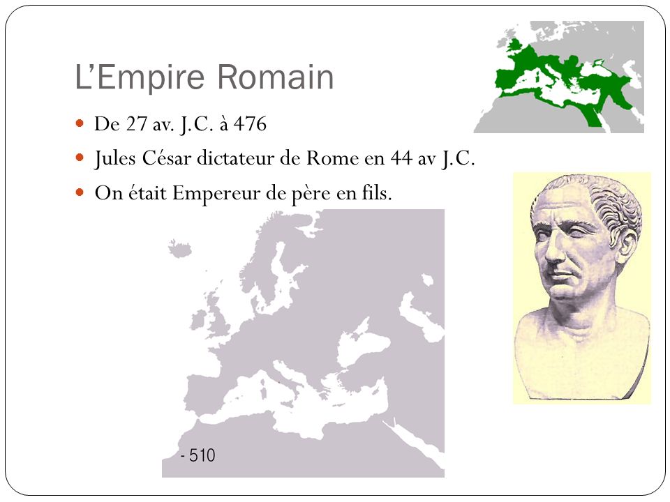 L’Empire Romain De 27 av. J.C. à 476