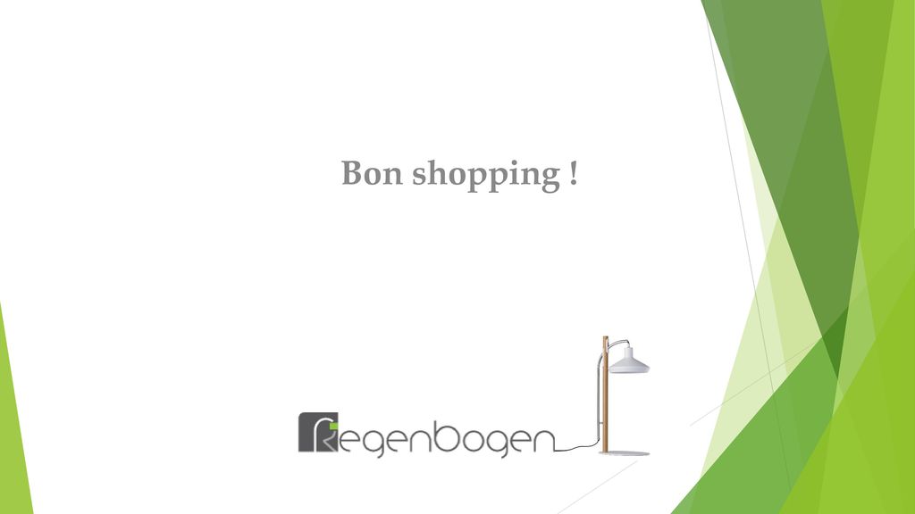 Bon shopping !