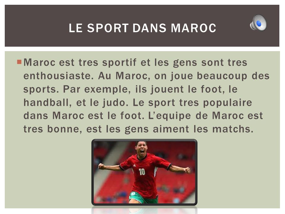Le sport dans Maroc