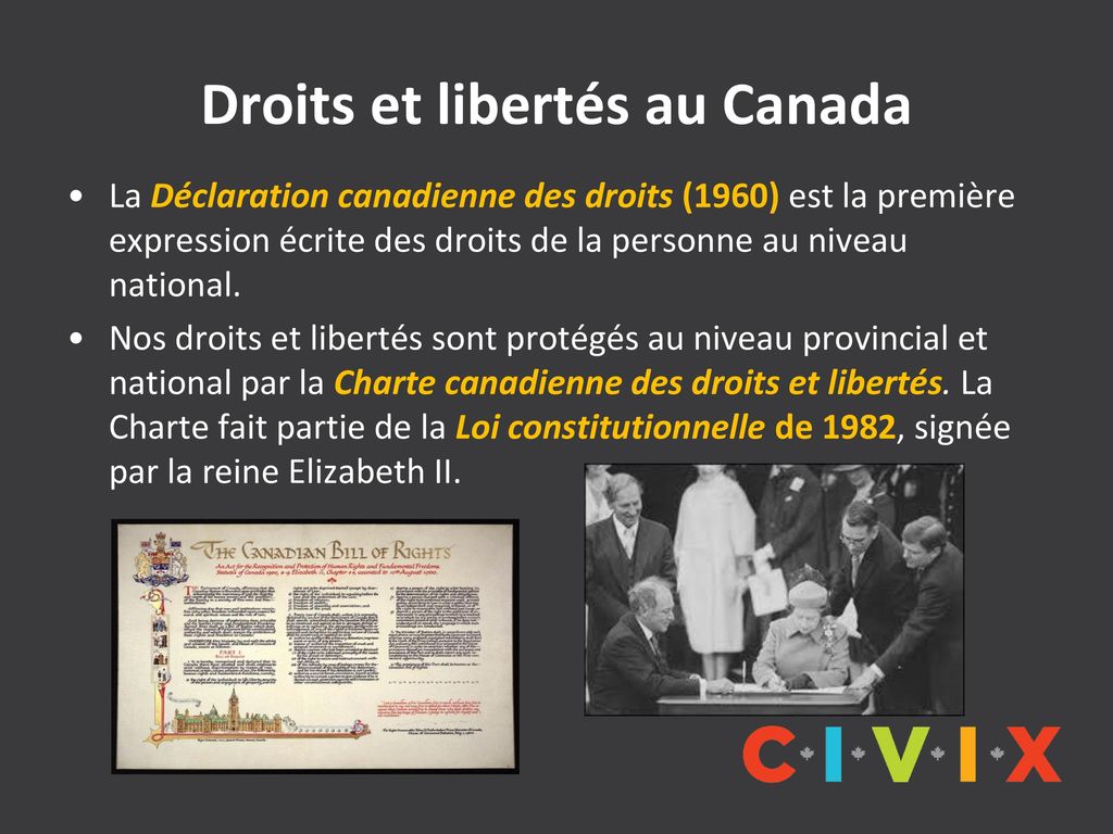 Droits et libertés au Canada