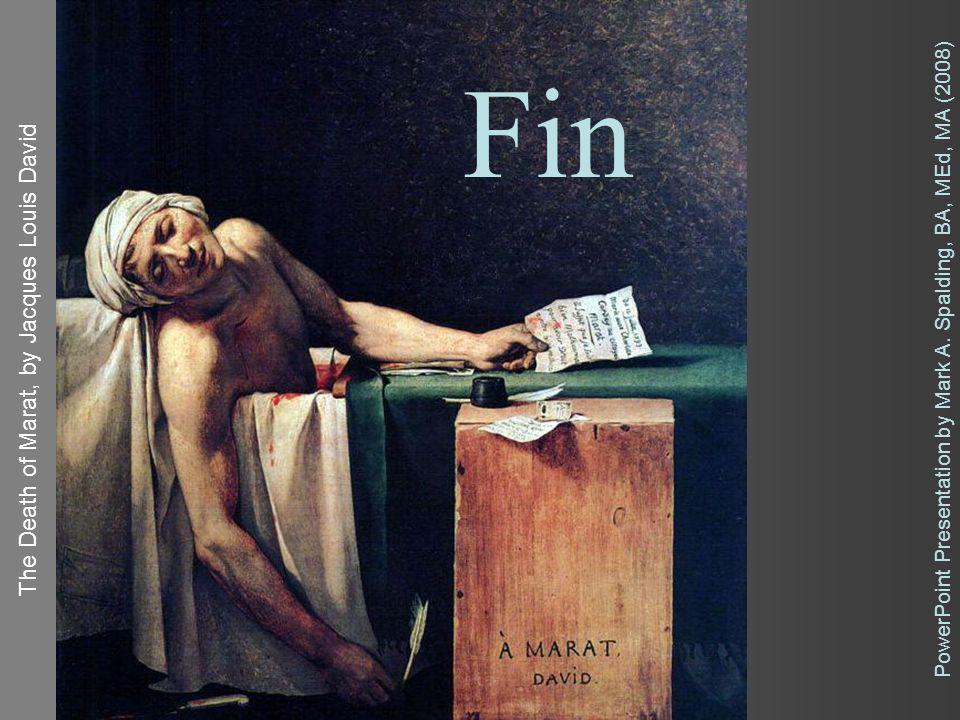 Fin The Death of Marat, by Jacques Louis David