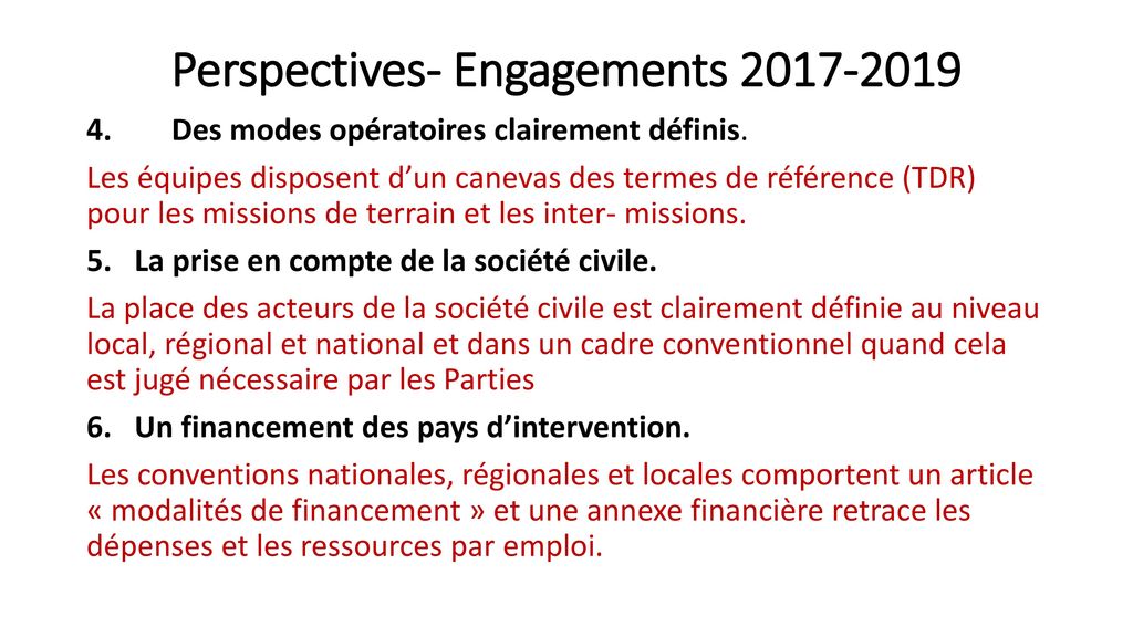 Perspectives- Engagements