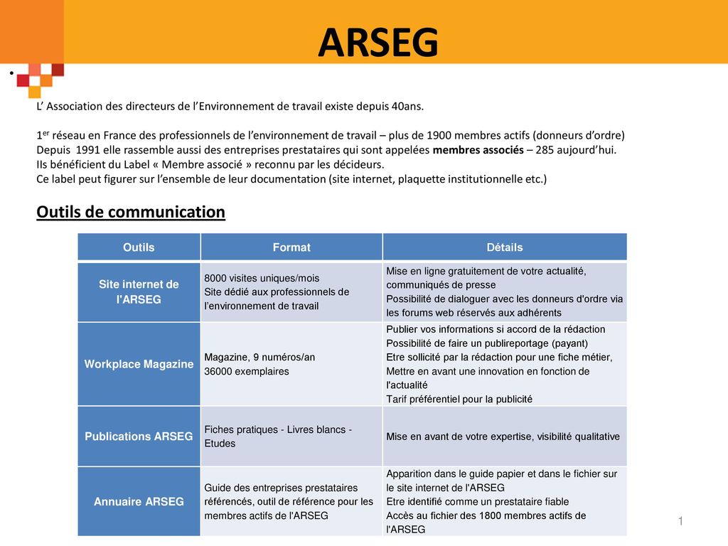 Site internet de l ARSEG