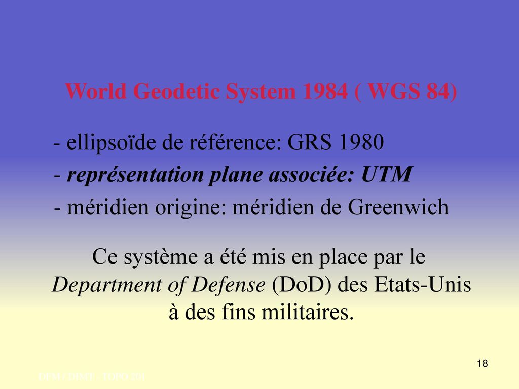World Geodetic System 1984 ( WGS 84)