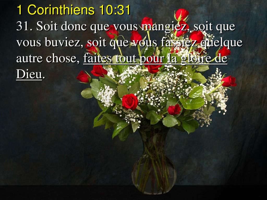 1 Corinthiens 10:31
