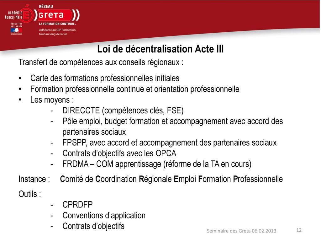 Loi de décentralisation Acte III