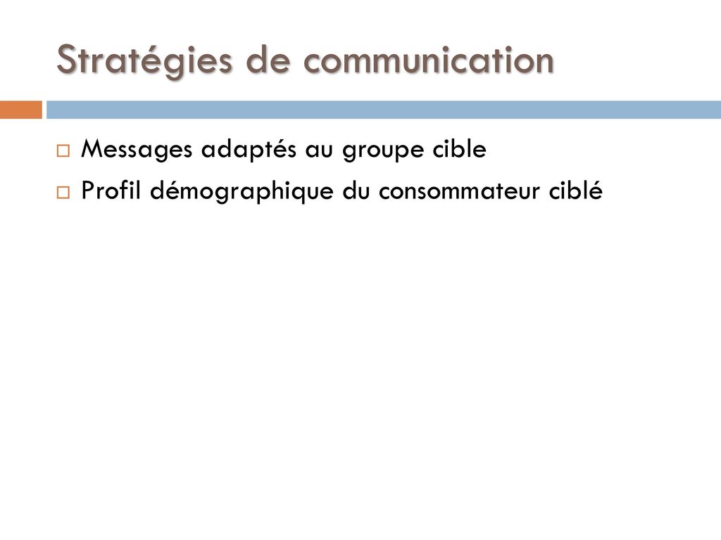 Stratégies de communication