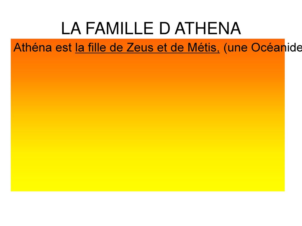 LA FAMILLE D ATHENA