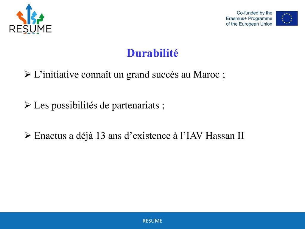 Durabilité L’initiative connaît un grand succès au Maroc ;