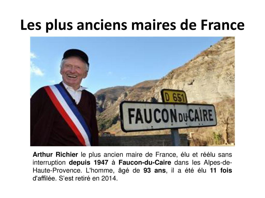 Les plus anciens maires de France