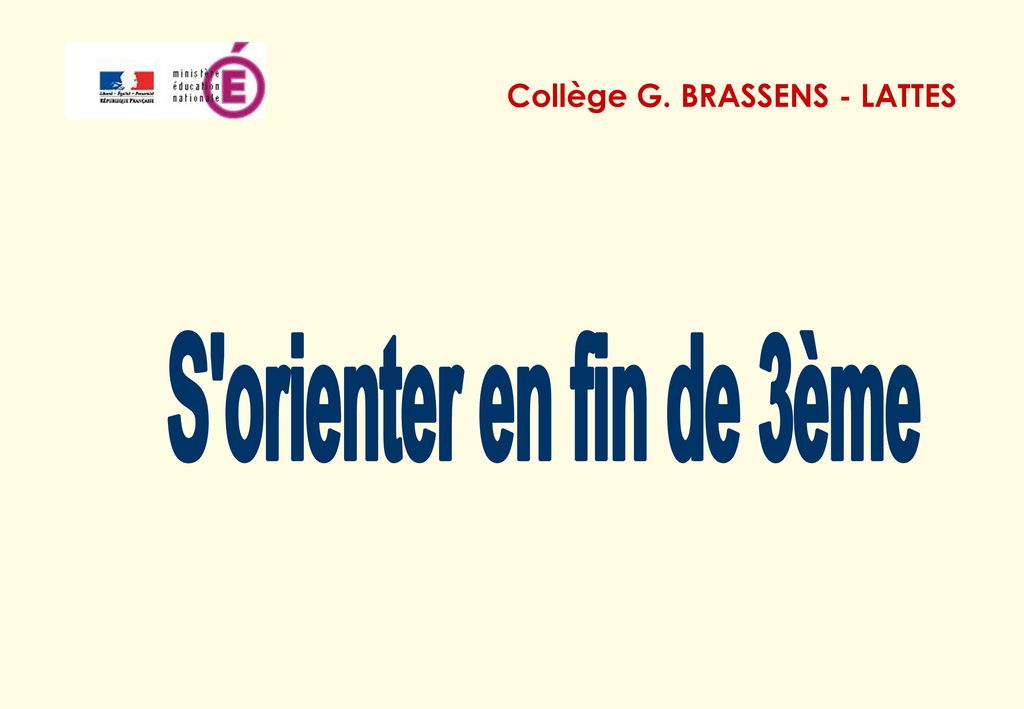 Collège G. BRASSENS - LATTES
