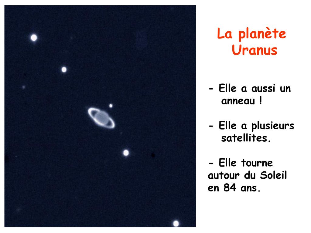La planète Uranus - Elle a aussi un anneau ! - Elle a plusieurs