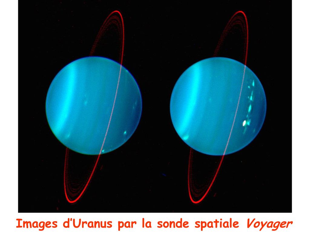 Images d’Uranus par la sonde spatiale Voyager