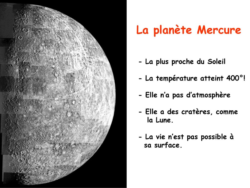 La planète Mercure - La plus proche du Soleil