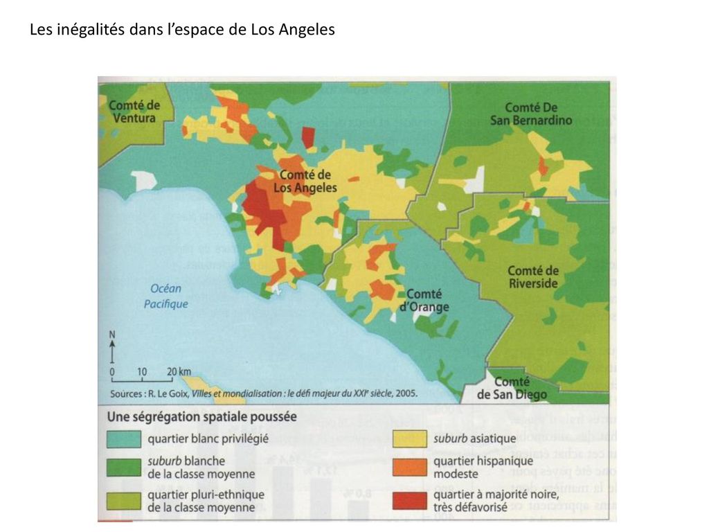 Les inégalités dans l’espace de Los Angeles