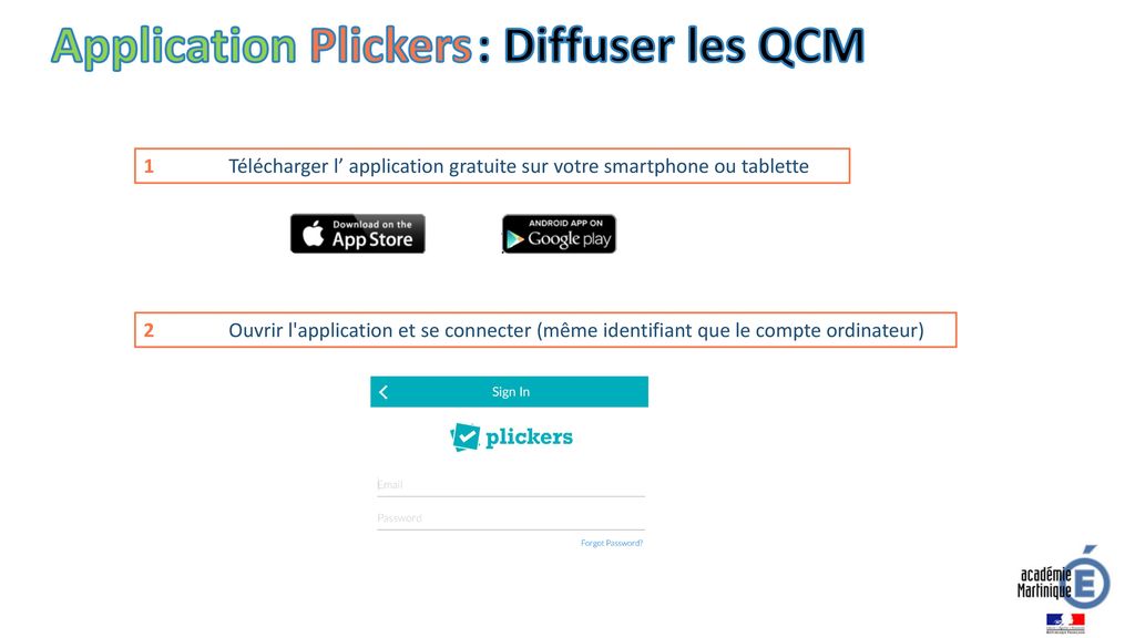 Application Plickers : Diffuser les QCM
