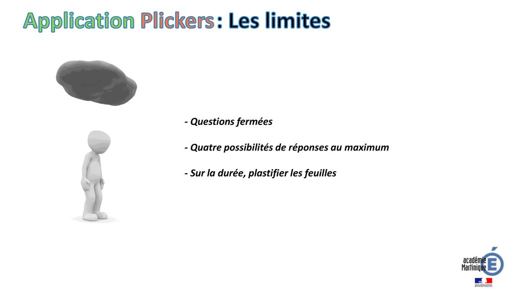 Application Plickers : Les limites