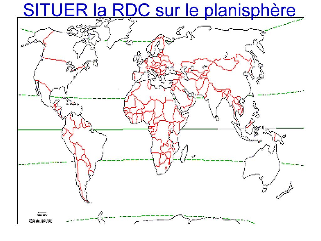 SITUER la RDC sur le planisphère