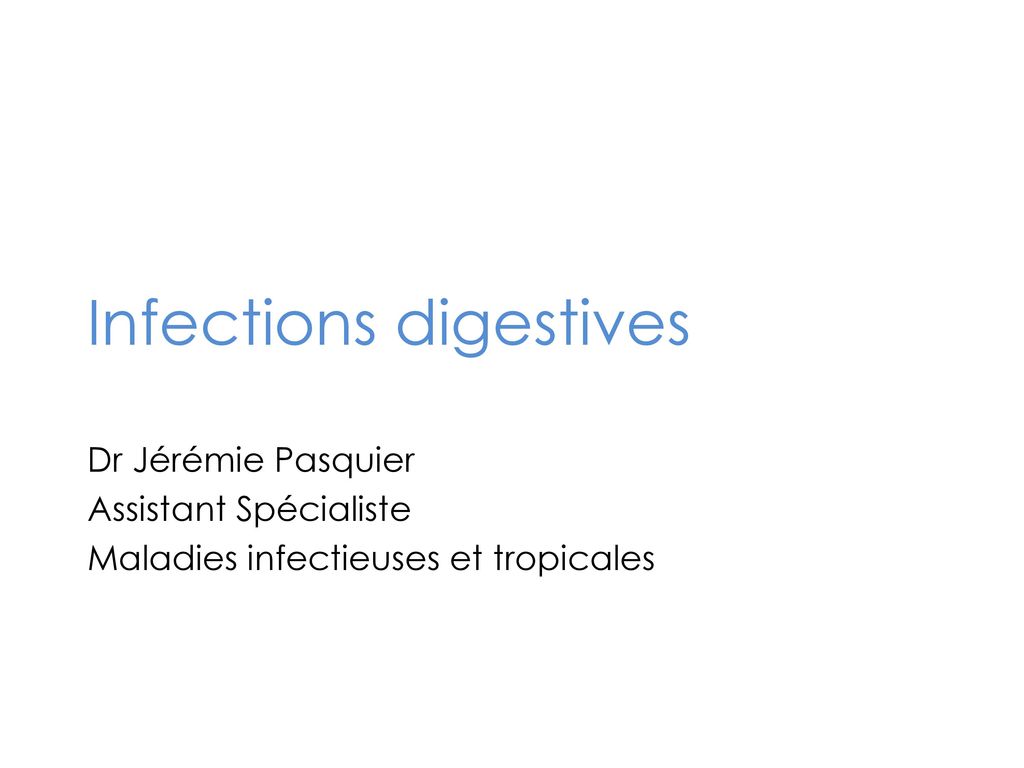 Infections digestives