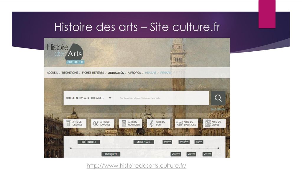 Histoire des arts – Site culture.fr