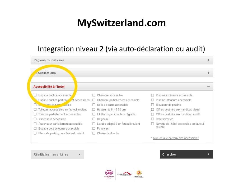 Integration niveau 2 (via auto-déclaration ou audit)