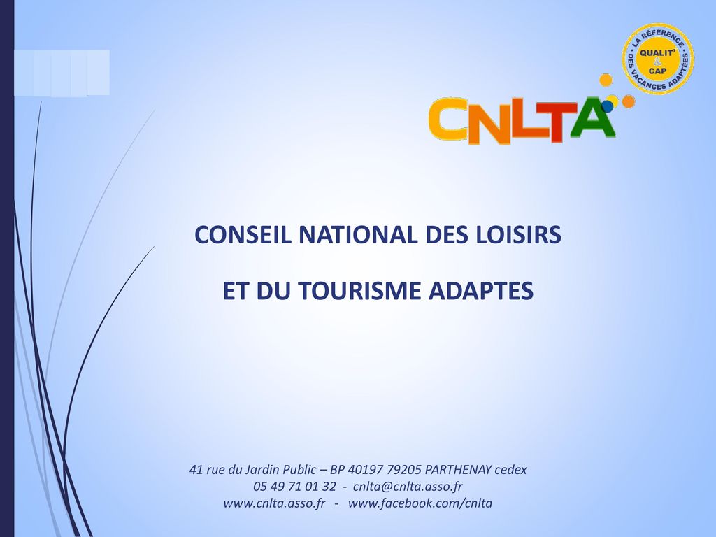 CONSEIL NATIONAL DES LOISIRS ET DU TOURISME ADAPTES