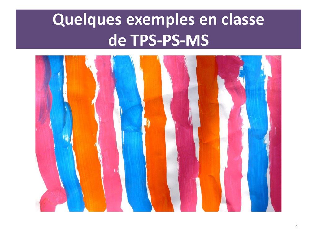 Quelques exemples en classe de TPS-PS-MS