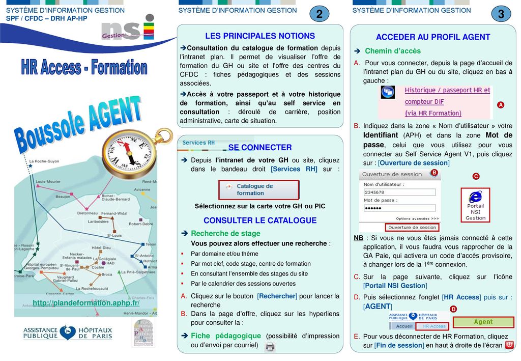 Boussole AGENT 2 3 HR Access - Formation LES PRINCIPALES NOTIONS