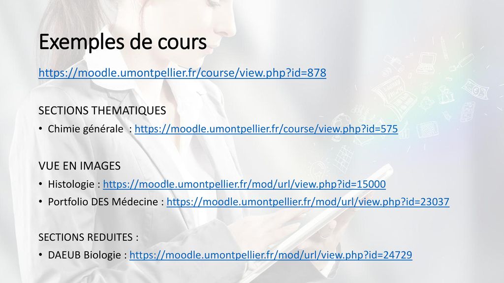 Exemples de cours   id=878. SECTIONS THEMATIQUES.