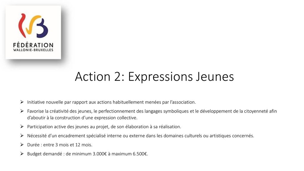 Action 2: Expressions Jeunes