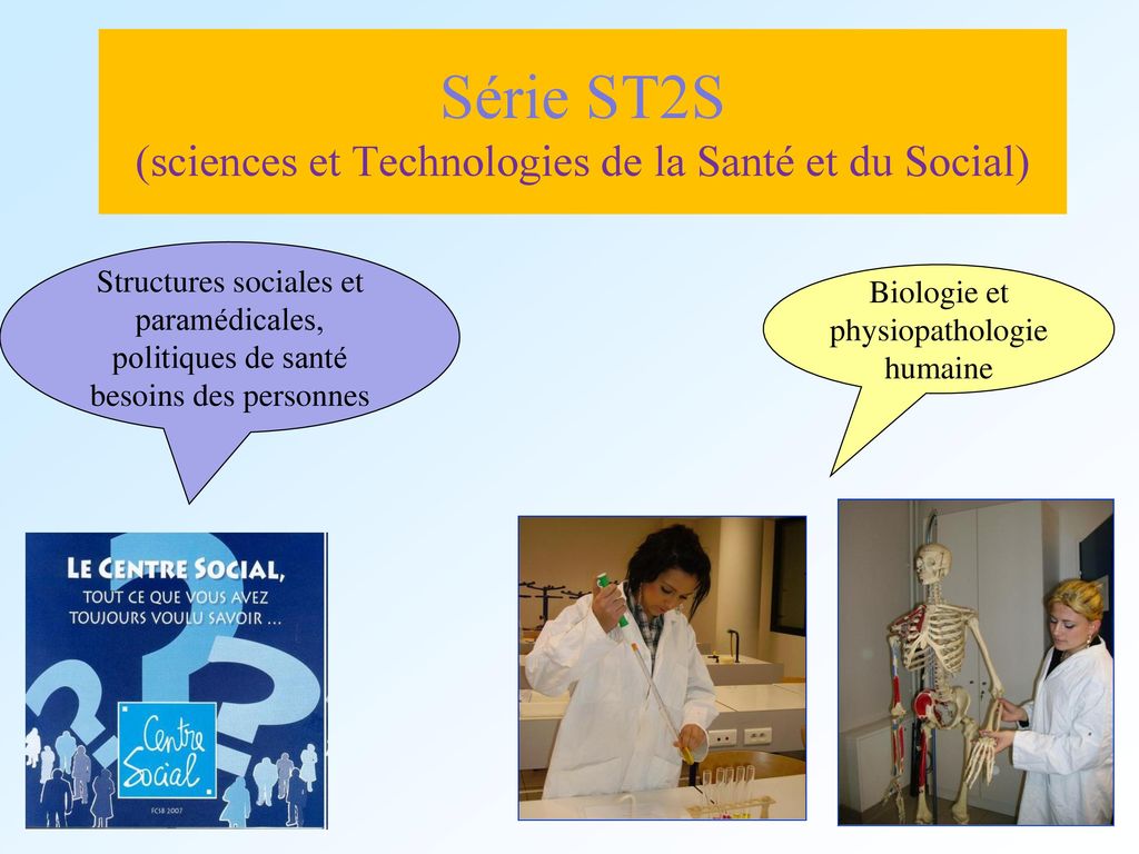 Série ST2S (sciences et Technologies de la Santé et du Social)