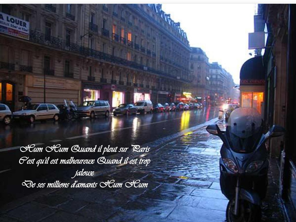 Hum Hum Quand il pleut sur Paris