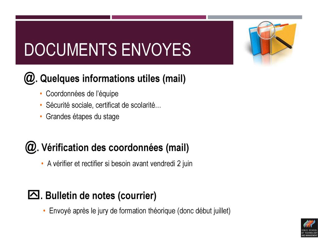 Documents Quelques informations utiles (mail)