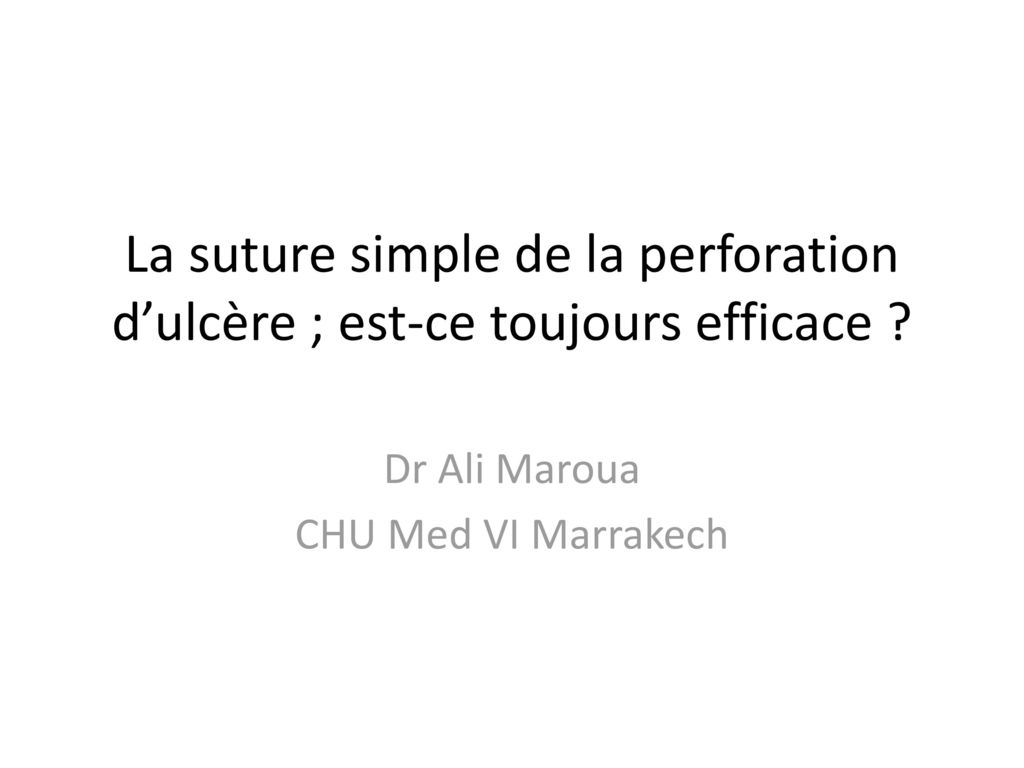Dr Ali Maroua CHU Med VI Marrakech